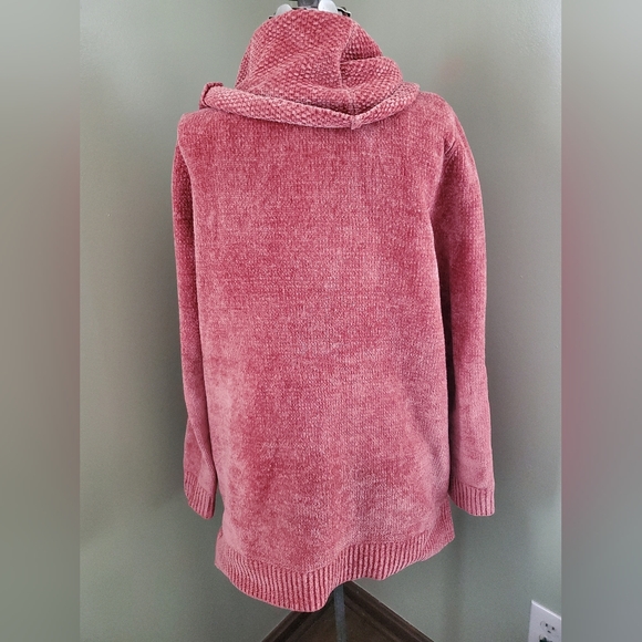 LANDS ENDS Girls Medium 10/12 pink turtleneck sweater dress - Picture 7 of 9